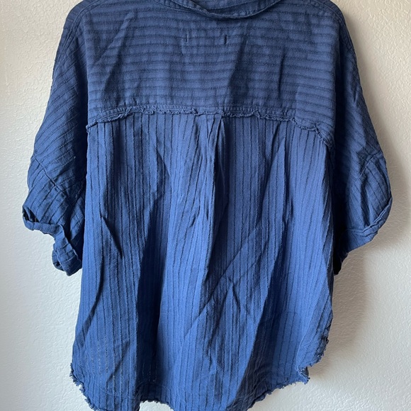 women’s Free People We The Free Ava Oversized Top in Shaded Lake Size XS. - Picture 4 of 5